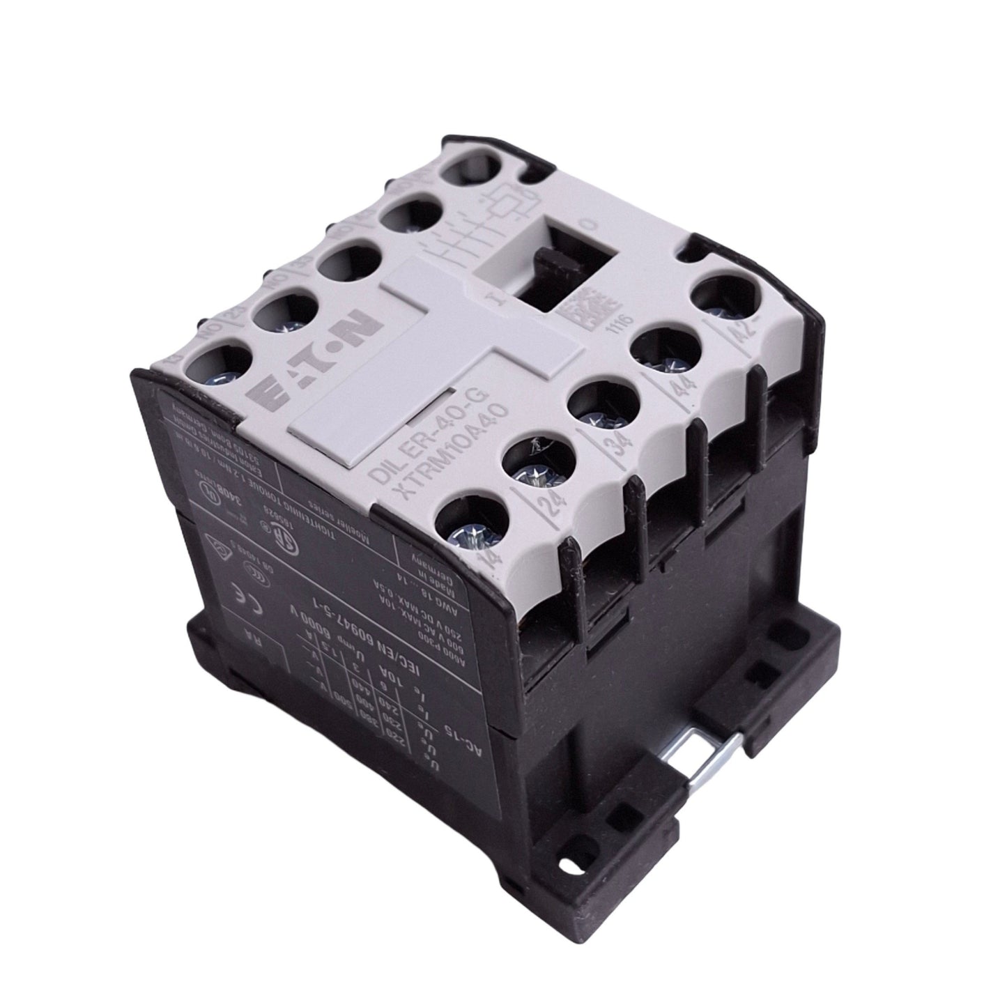 New Eaton DILER-40-G XTRM10A40 Contactor Relay, 4-Pole NO, 10A Max, 24VDC Coil