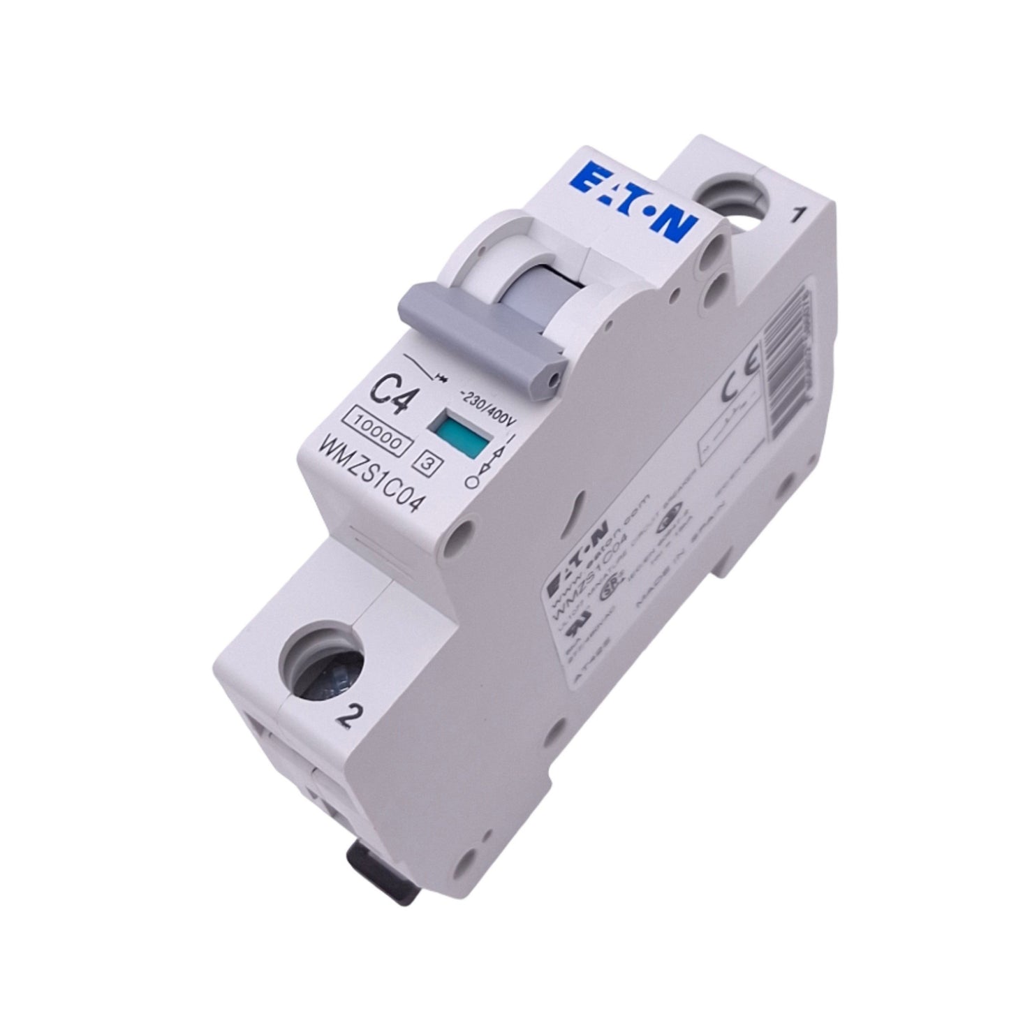 New Eaton WMZS1C04 Mini Circuit Breaker, 1-Pole 4A, 277/480VAC Max, DIN Rail