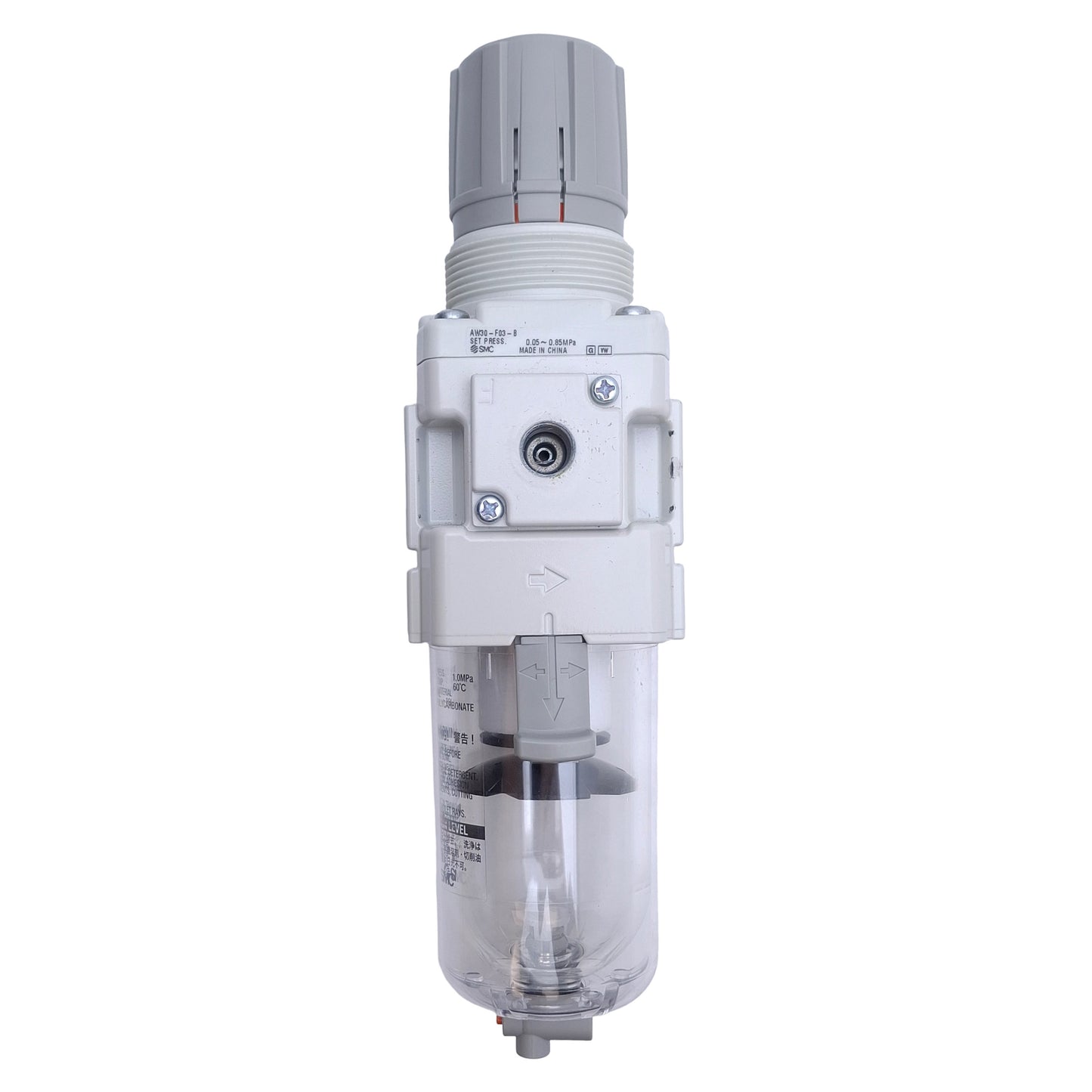 Used SMC AW30-F03-B Modular Air Filter/Pressure Regulator 0.05-0.85MPa, G3/8"