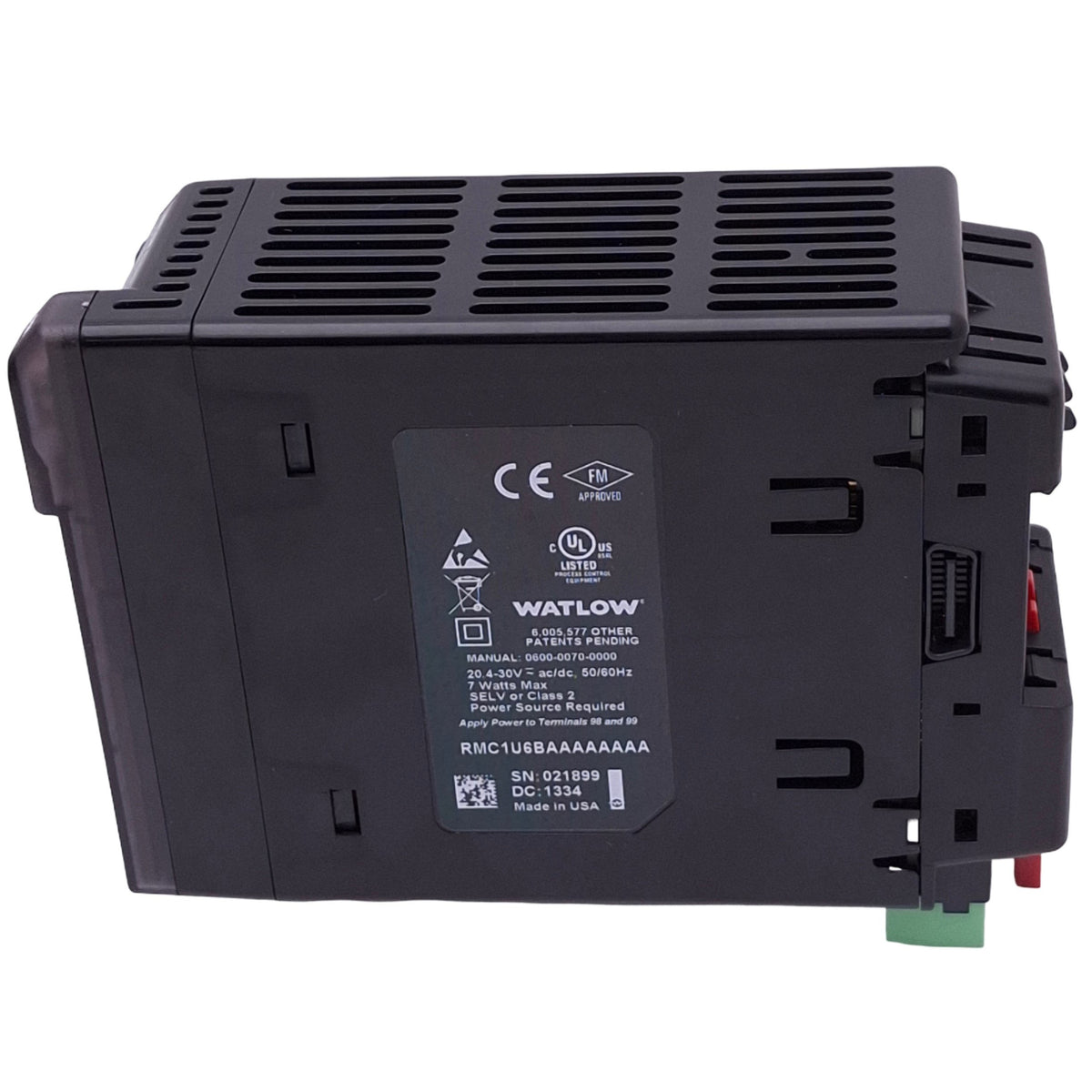Used Watlow RMC1U6BAAAAAAAA EZ-ZONE Universal Temperature Controller, 20.4-30VAC/DC