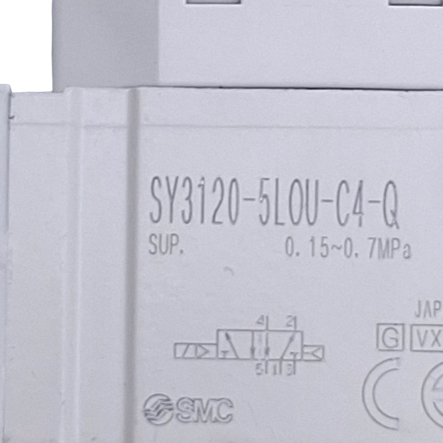 Used SMC SY3120-5LOU-C4-Q Solenoid Valve 2-Position 5-Port, 0.15-0.7MPa, 24VDC Coil