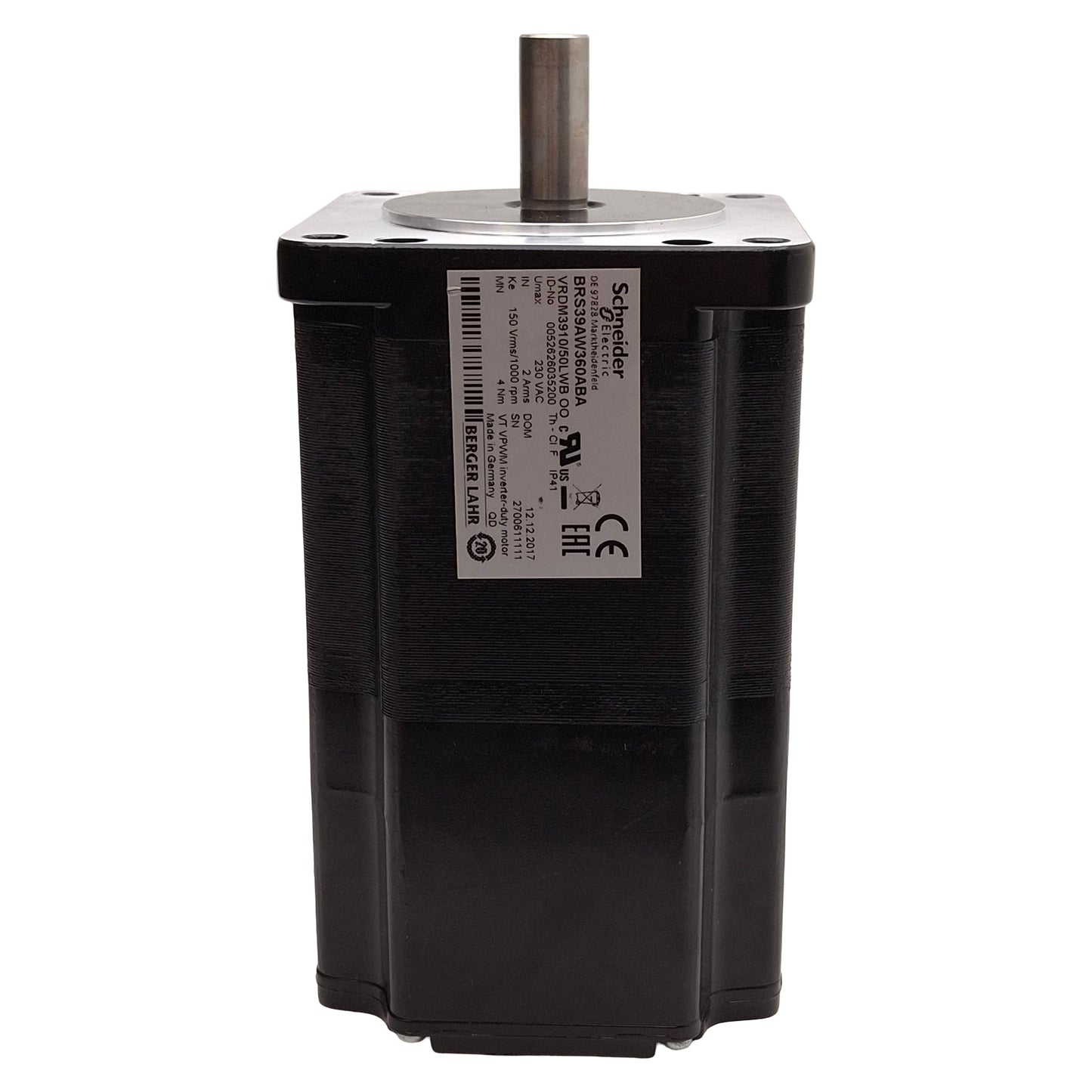 Used Schneider Electric BRS39AW360ABA Stepper Motor, 3Ø 230VAC 2A 4Nm 3000rpm NEMA 34