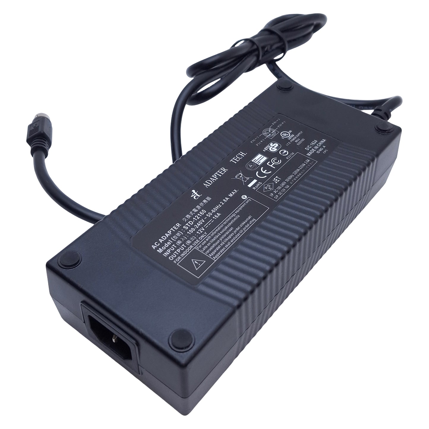 Used Volgen STD-12160 AC Plug-In Power Adapter 100-240VAC Input, 24VDC 16A Output