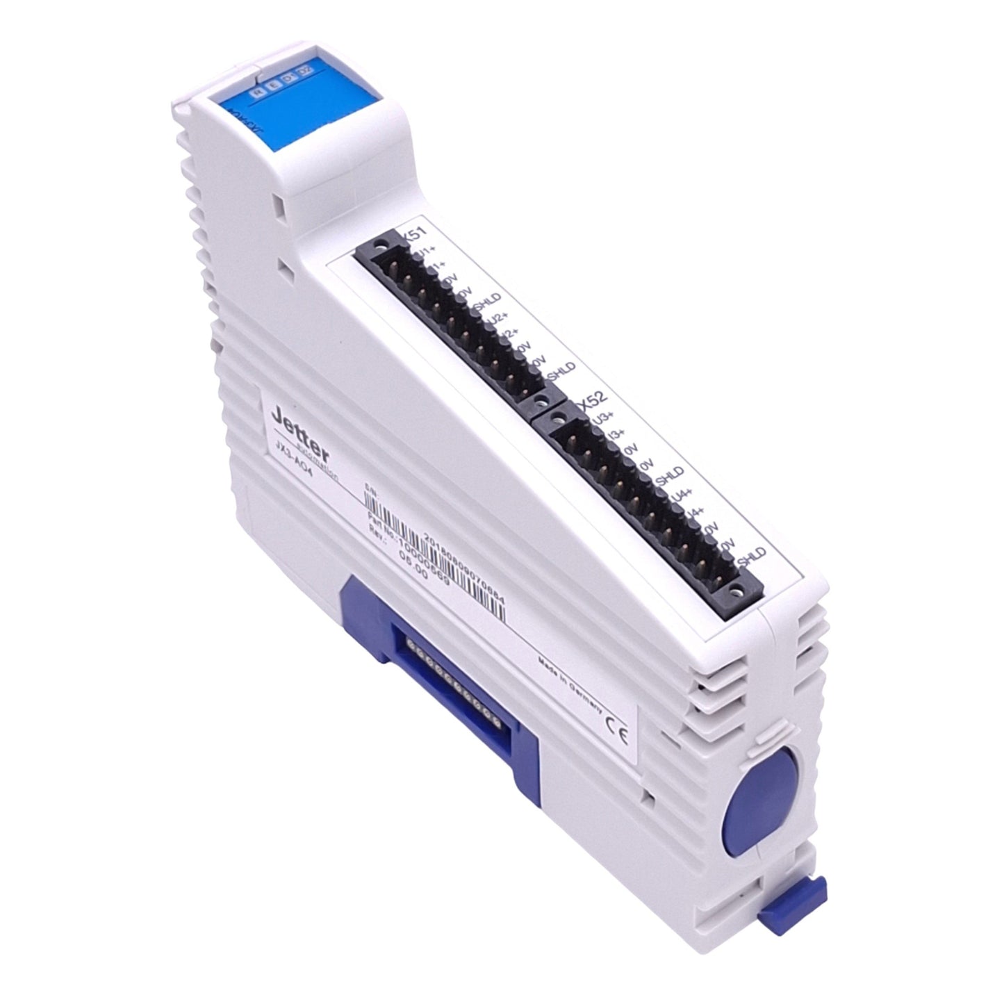 Used Jetter JX3-AO4 Analog Output Module, 4-Channel 0-10V 0-20mA Output, 24VDC