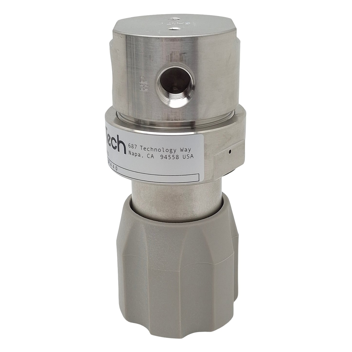 Used SMC APTech AK1010S3P440 Pressure Regulator, 3500psi In, 100psi Set, 1/4in NPT