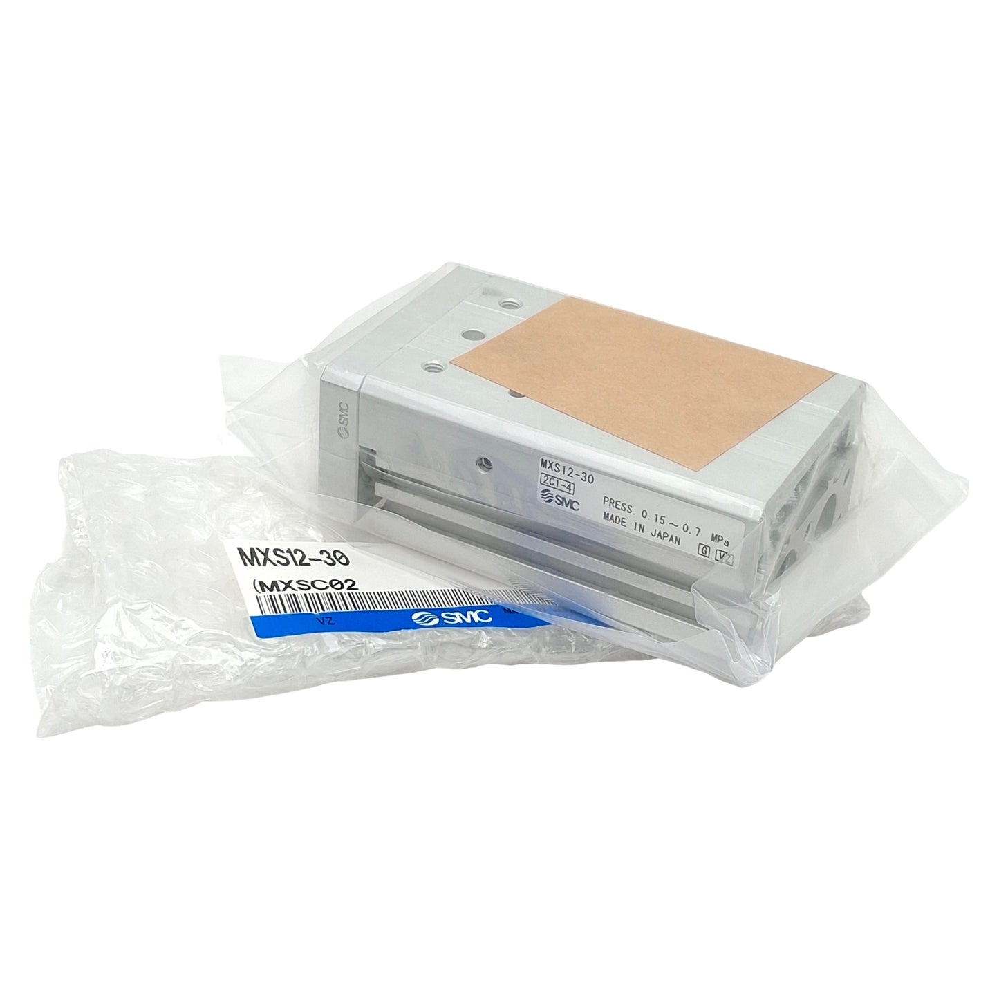 New SMC MXS12-30 Pneumatic Slide Table, ø12mm Bore, 30mm Stroke, 0.15-0.7MPa, M5