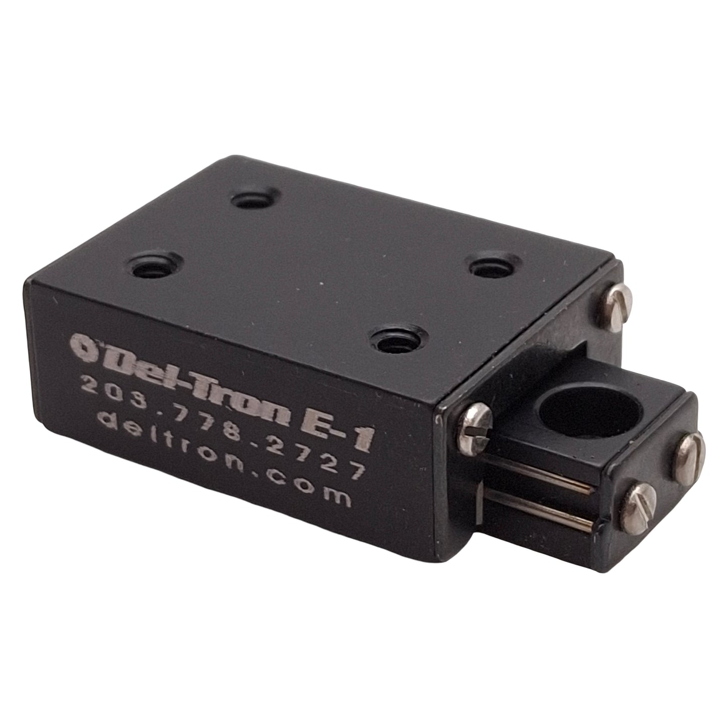 Used Deltron E-1 Ball Slide Assembly 0.5in Travel, 1.06in x 0.75in, 8lbs, 4-40 UNC-2B
