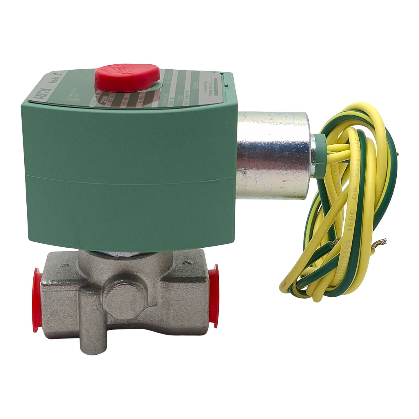 New Asco 8263H321 Red-Hat Solenoid Valve, 2-Way 3/8in NPT, 60psi Max, 220/240V Coil