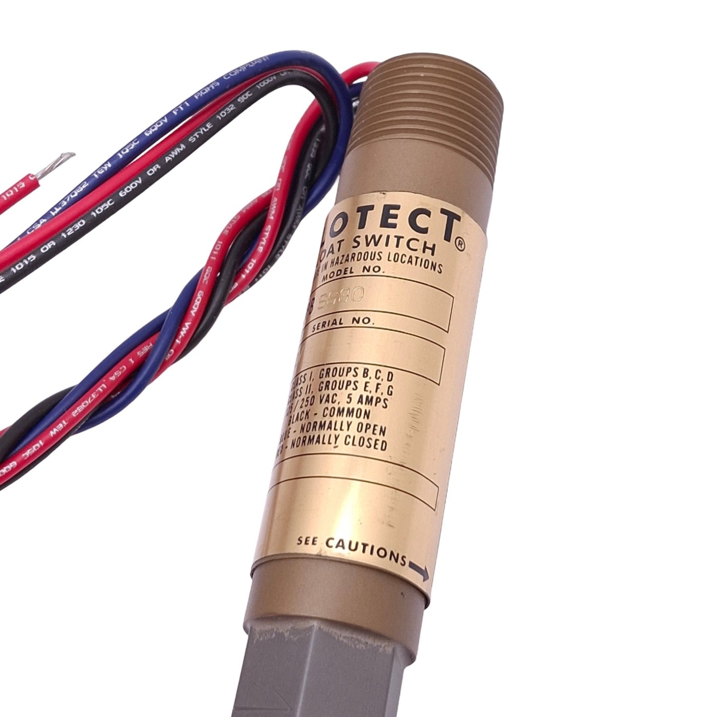 New Dwyer L6EPBSS30 FLOTECT Liquid Level Switch, SPDT 125/250VAC 5A, 1000psi Max