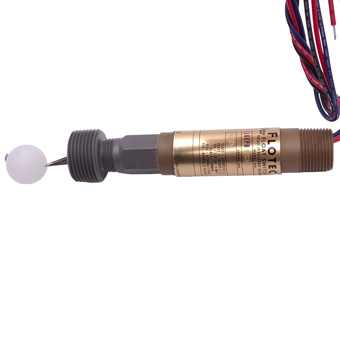 New Dwyer L6EPBSS30 FLOTECT Liquid Level Switch, SPDT 125/250VAC 5A, 1000psi Max