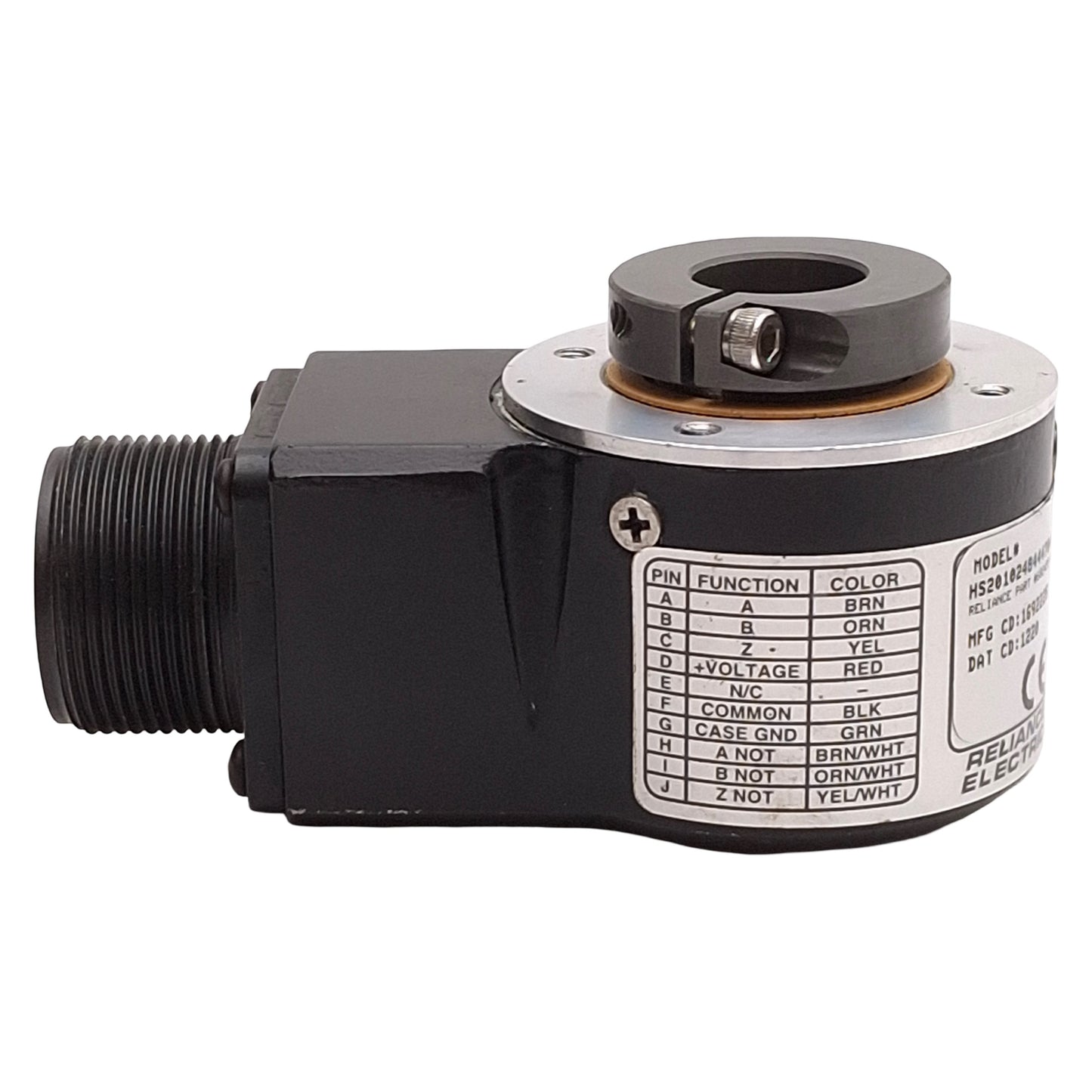 Used Reliance Electric 602455-94A Hollow Shaft Encoder, ø5/8in Bore, 1024ppr, 5-26VDC