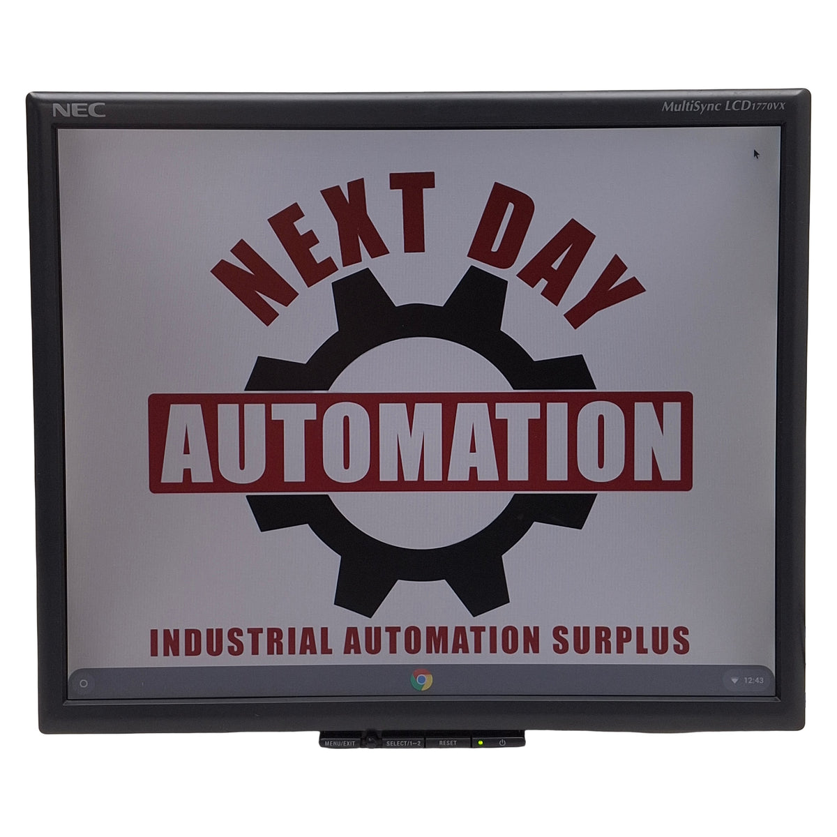Used NEC LCD1770VX-BK-2 MultiSync LCD Monitor, 17in, VGA, DVI-D, VESA 100 *Scuffs*
