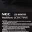 Used NEC LCD1770VX-BK-2 MultiSync LCD Monitor, 17in, VGA, DVI-D, VESA 100 *Scuffs*