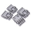 Used Lot of 4 IDEC SH4B-05C Relay Sockets, 14-Pin Blade, 300V 10A Max, DIN Rail