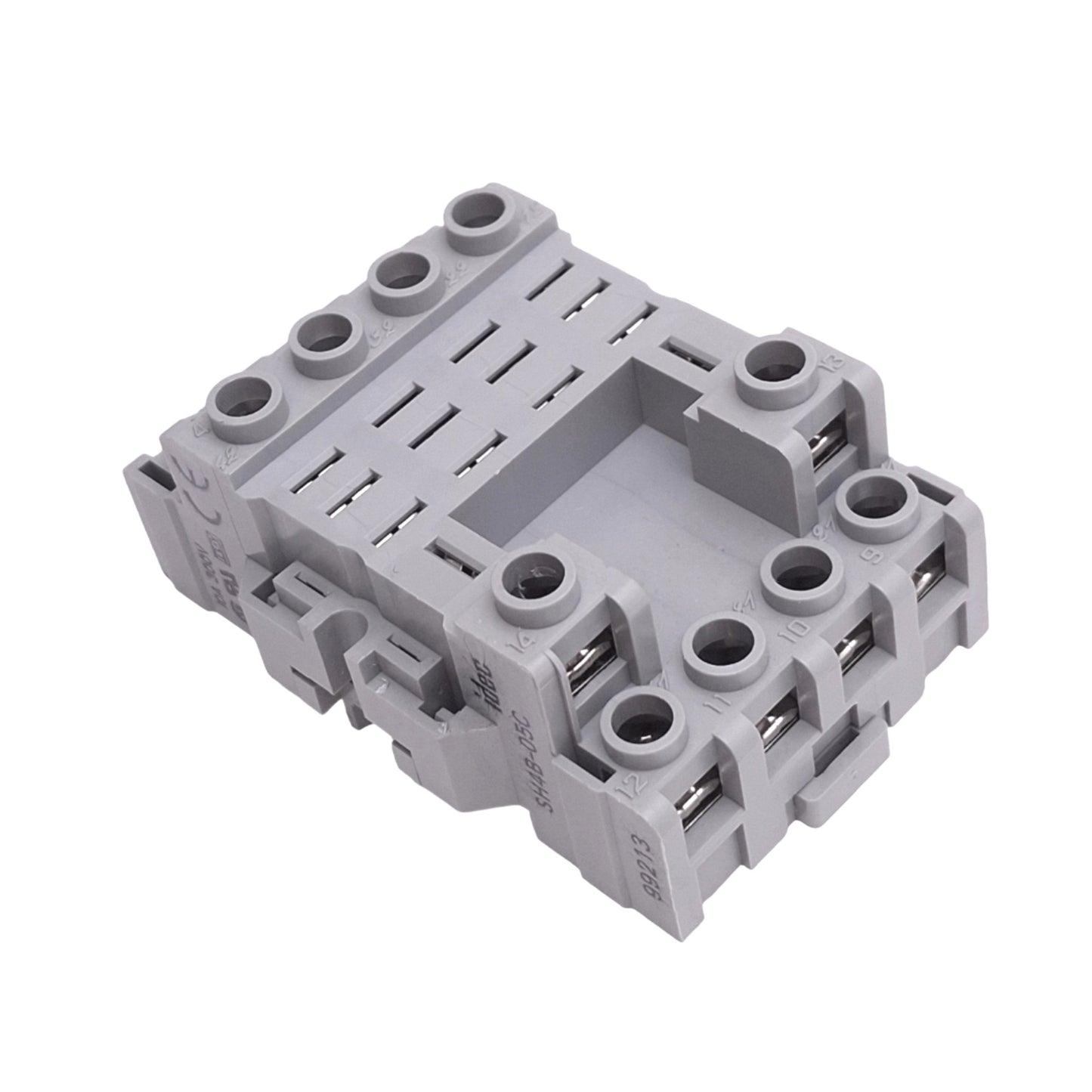 Used Lot of 4 IDEC SH4B-05C Relay Sockets, 14-Pin Blade, 300V 10A Max, DIN Rail