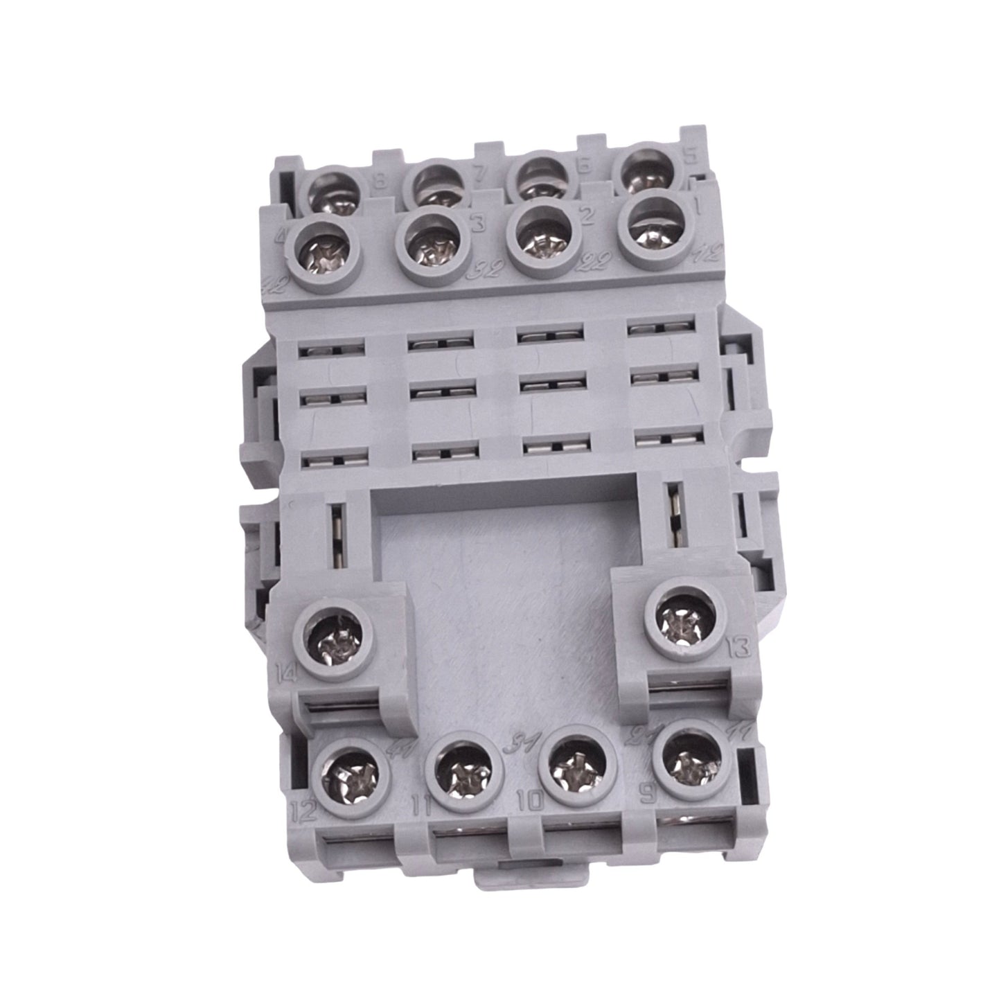 Used Lot of 4 IDEC SH4B-05C Relay Sockets, 14-Pin Blade, 300V 10A Max, DIN Rail