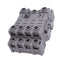 Used Lot of 4 IDEC SH4B-05C Relay Sockets, 14-Pin Blade, 300V 10A Max, DIN Rail