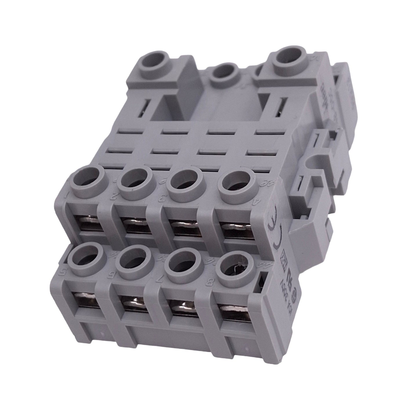 Used Lot of 4 IDEC SH4B-05C Relay Sockets, 14-Pin Blade, 300V 10A Max, DIN Rail