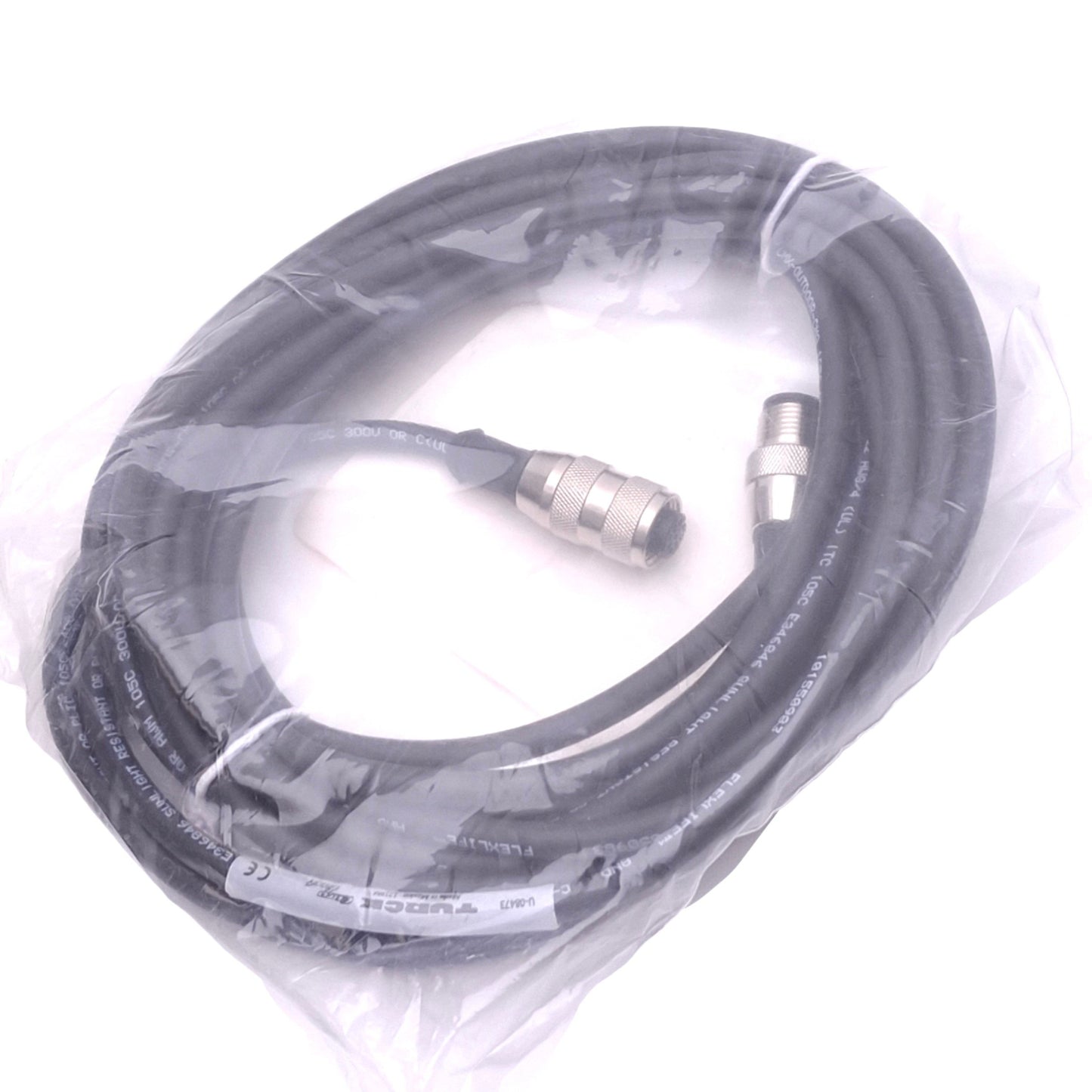 New Turck RK 4.4T-5-RS 4.4T/S760/S771 Eurofast Cordset, M12 4-Pin Male/Female, 5m
