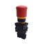 Used EATON M22-PV-K12 E-Stop Push Button, Push/Pull, ø22.5mm, 1NO+3NC, 600VAC 10A