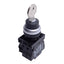 Used Eaton M22-WRMS1 Keyed Selector Switch, 2-Pos, Maintained, 3NO + 2NC, 600V 5A