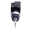 Used Eaton M22-WRMS1 Keyed Selector Switch, 2-Pos, Maintained, 3NO + 2NC, 600V 5A