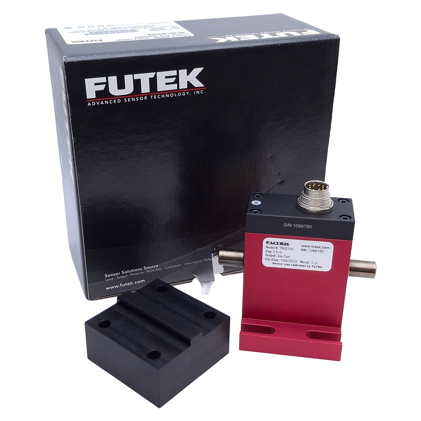 New Futek TRS705 Rotary Torque Sensor w/Encoder 7000rpm, 2Nm Capacity, 12-Pin Male