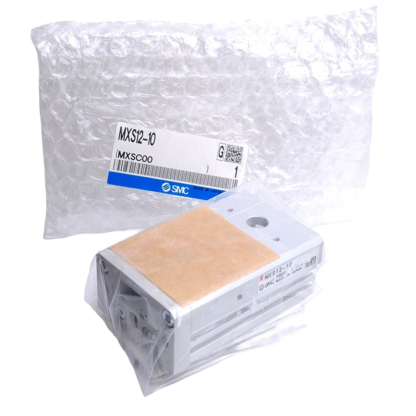 New SMC MXS12-10 Cylinder Slide Table, 12mm Bore, 10mm Stroke, M5 Ports, 0.15-0.7MPa