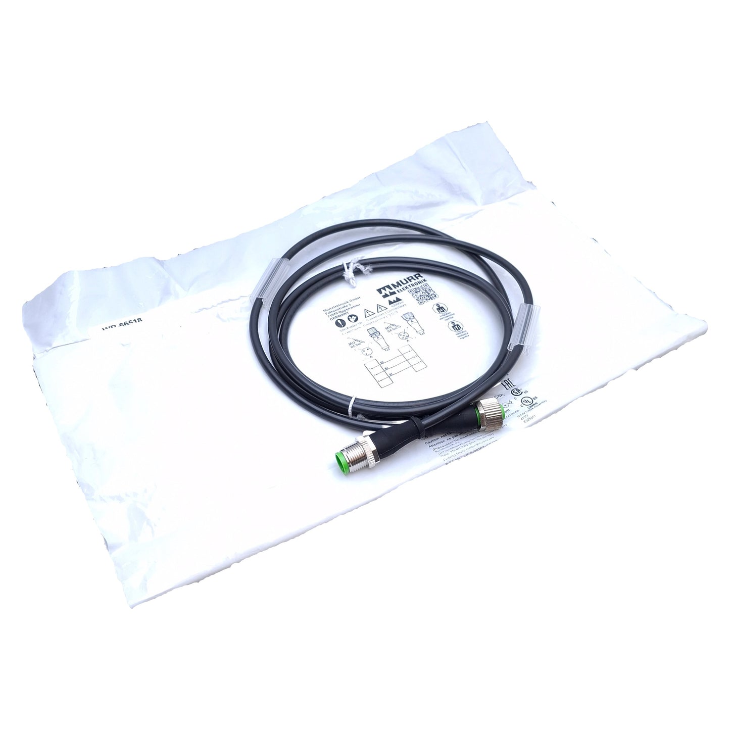 New Murrelektronik 7000-40001-6130150 Cordset, 3-Pin Male to Female, 1.5m Length