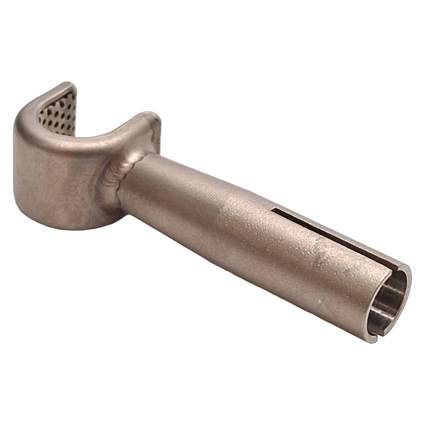 Used Leister 107.324 Sieve Reflector Hot Air Nozzle, 13mm x 10mm, ø8mm ID Connection
