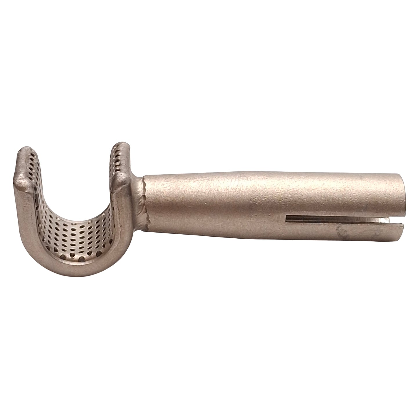 Used Leister 107.324 Sieve Reflector Hot Air Nozzle, 13mm x 10mm, ø8mm ID Connection