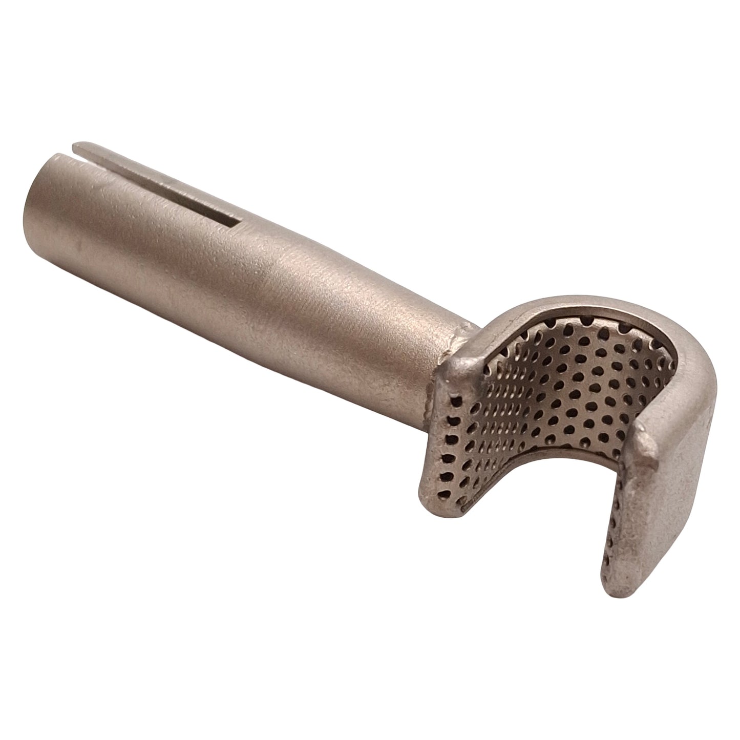 Used Leister 107.324 Sieve Reflector Hot Air Nozzle, 13mm x 10mm, ø8mm ID Connection