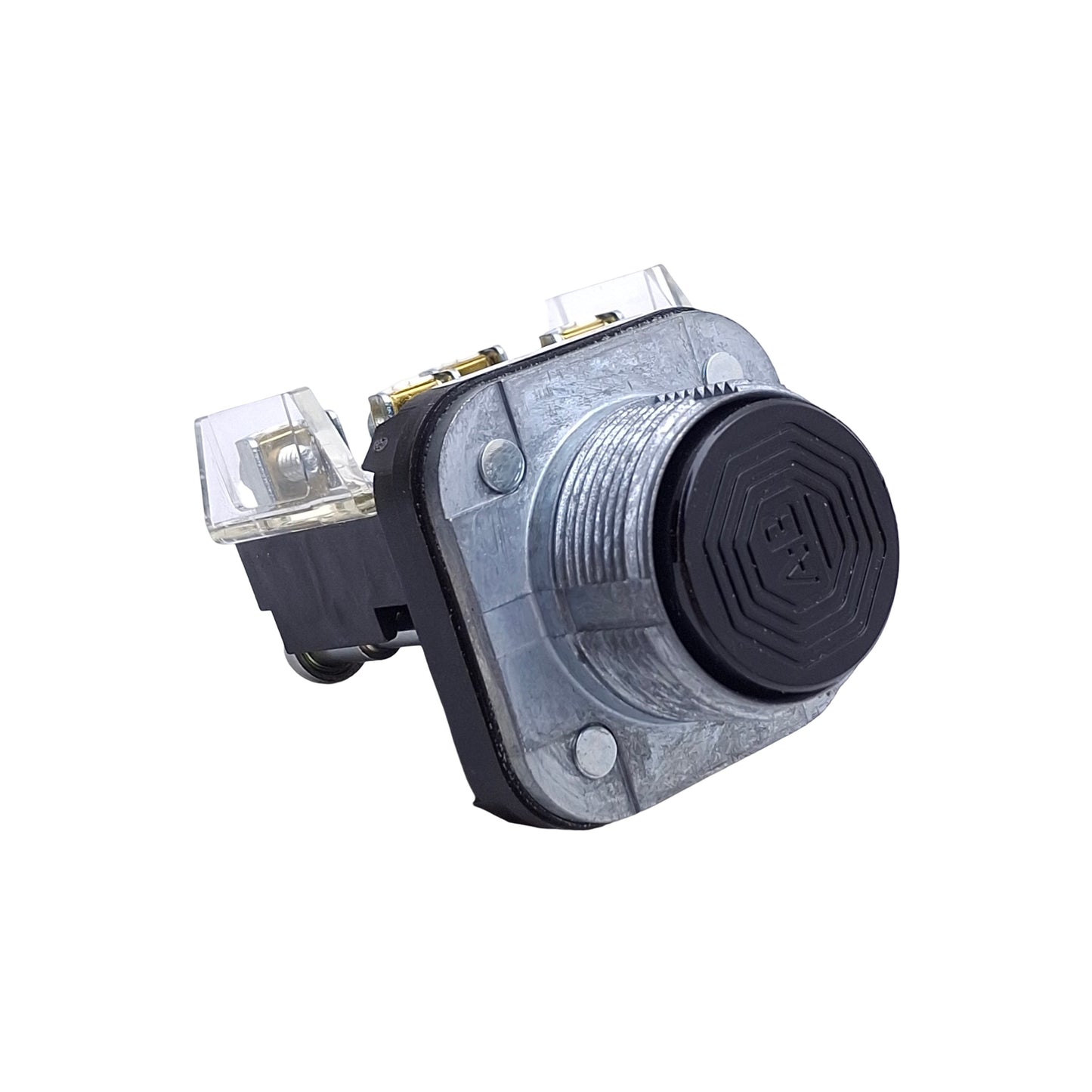 New Allen Bradley 800T-A2A Pushbutton Switch, Momentary, Flush, 30mm, Black, 1NO+1NC