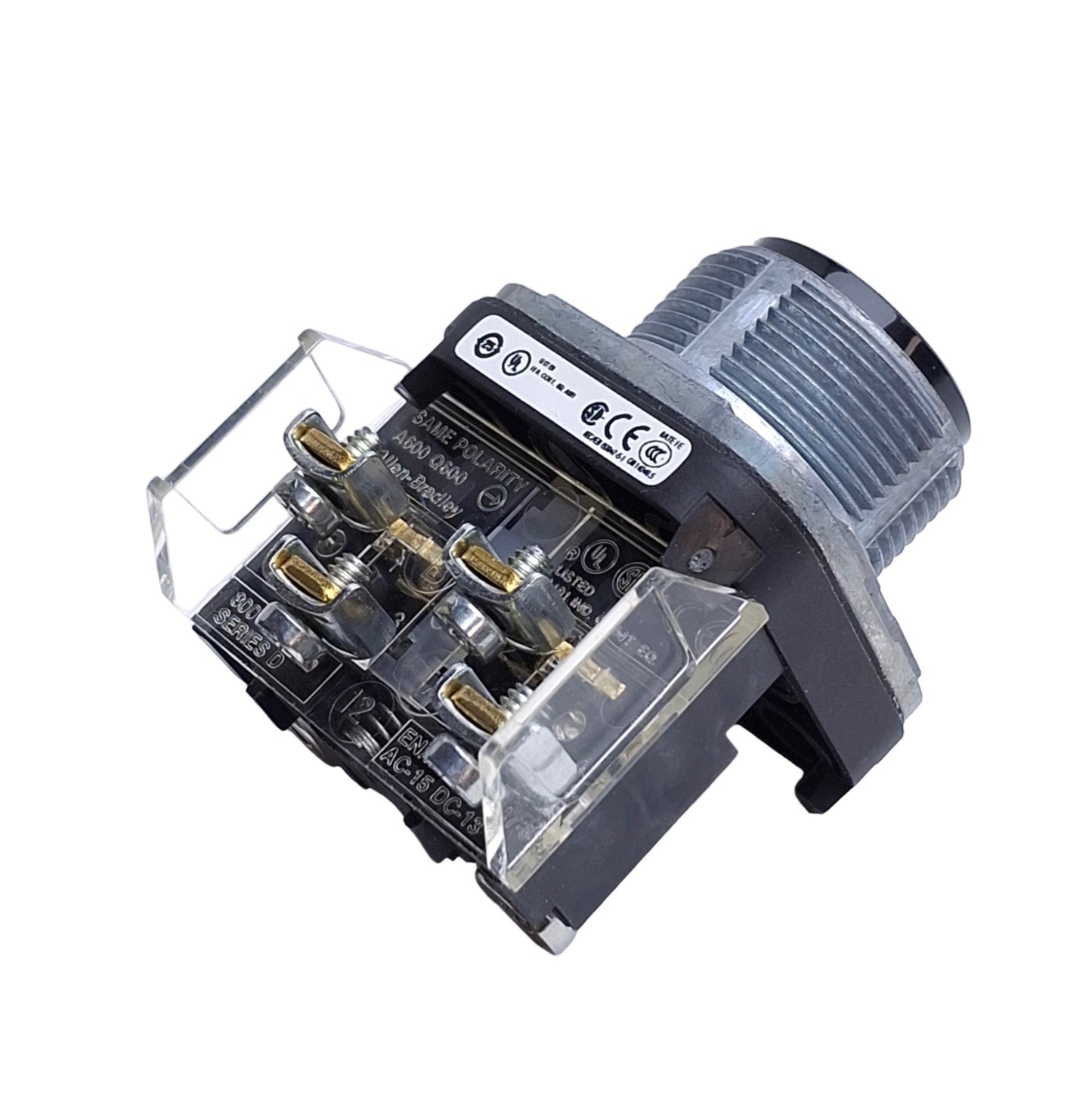 New Allen Bradley 800T-A2A Pushbutton Switch, Momentary, Flush, 30mm, Black, 1NO+1NC