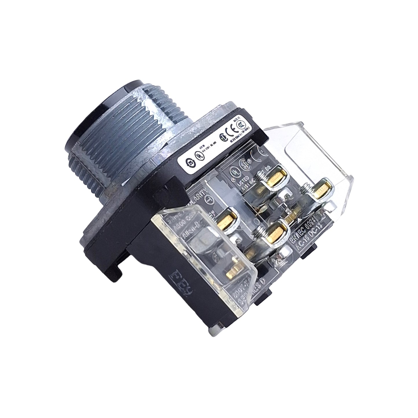 New Allen Bradley 800T-A2A Pushbutton Switch, Momentary, Flush, 30mm, Black, 1NO+1NC