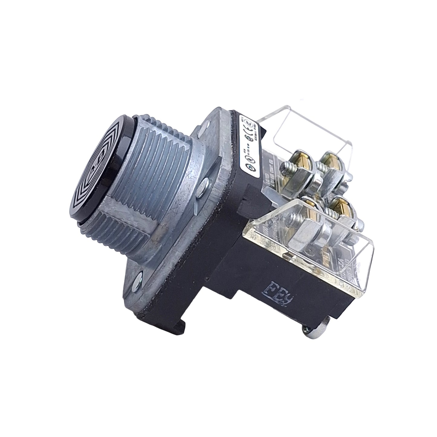 New Allen Bradley 800T-A2A Pushbutton Switch, Momentary, Flush, 30mm, Black, 1NO+1NC