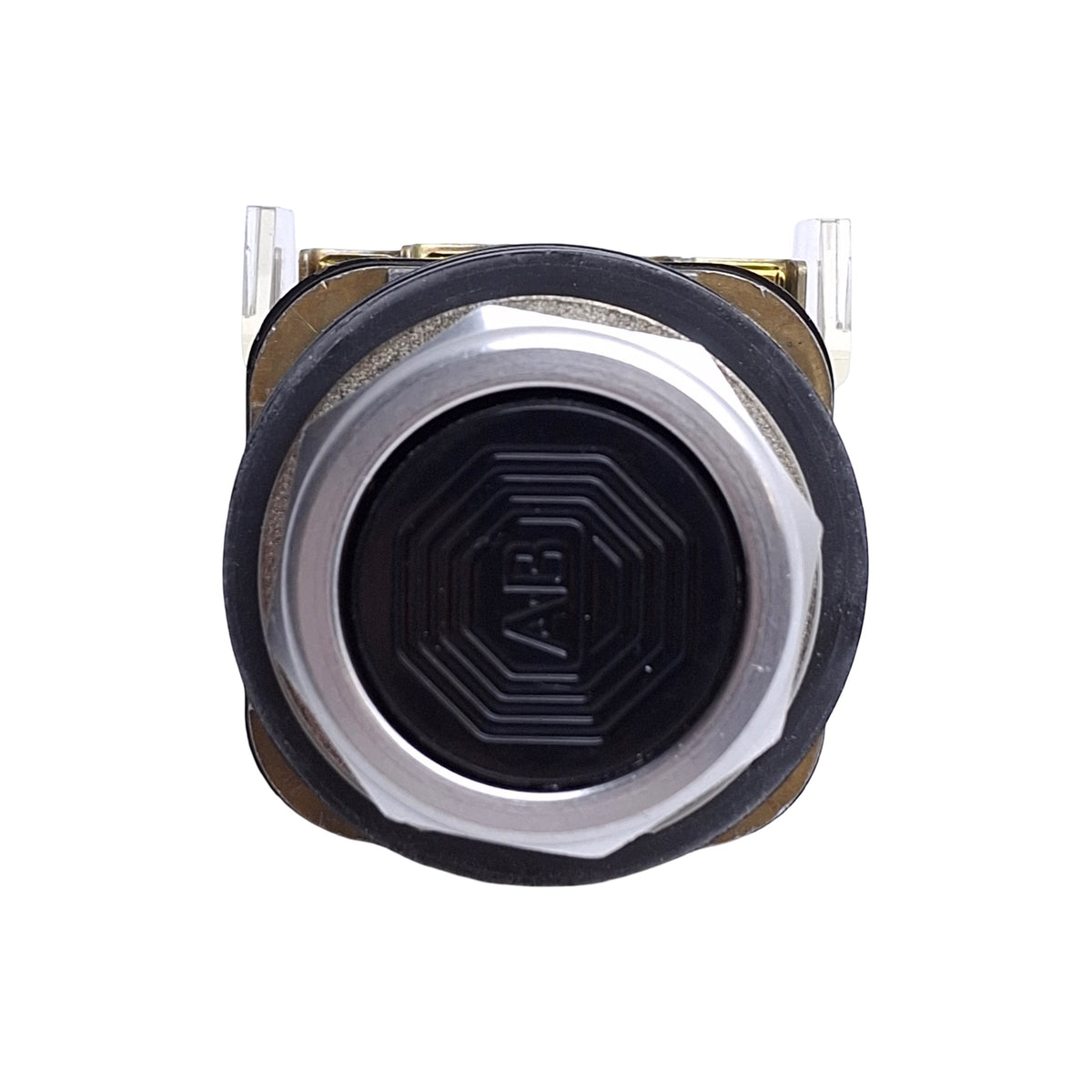 New – Open box Allen Bradley 800T-A2A Pushbutton Switch, Momentary, Flush, 30mm, Black, 1NO+1NC