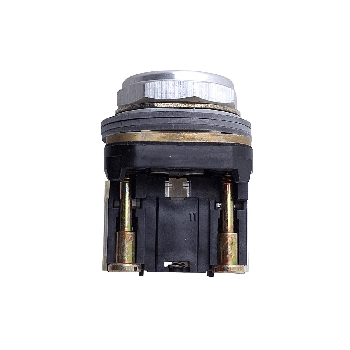 New – Open box Allen Bradley 800T-A2A Pushbutton Switch, Momentary, Flush, 30mm, Black, 1NO+1NC