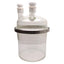 Used Ace Glass Reactor Chamber, 6L Base, 4x #25 Necks, Two-Piece, 8in Duran Flange
