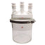 Used Ace Glass Reactor Chamber, 6L Base, 4x #25 Necks, Two-Piece, 8in Duran Flange