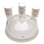 Used Ace Glass Reactor Chamber, 6L Base, 4x #25 Necks, Two-Piece, 8in Duran Flange