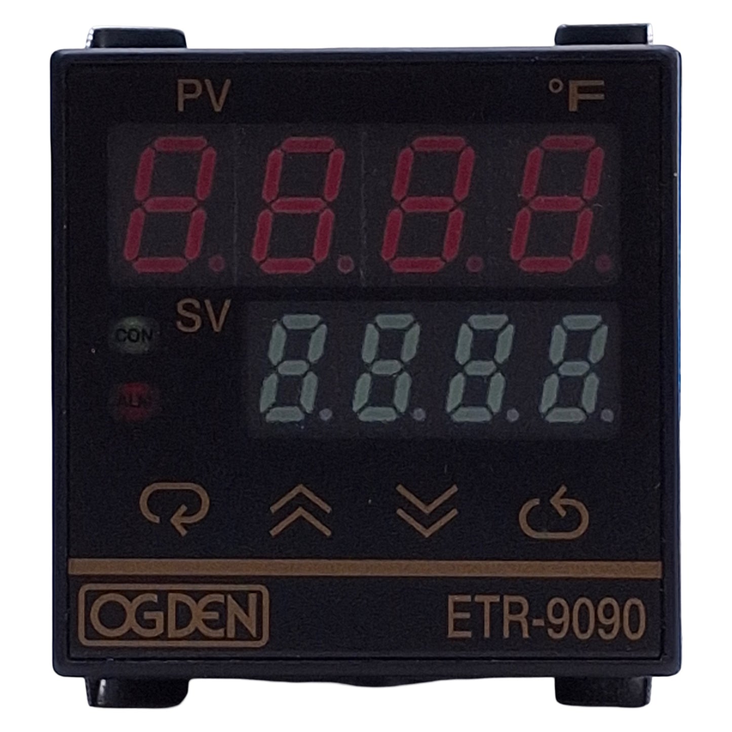 Used Odgen ETR-9090-121 Auto Tune PID Controller 90-264AC, 240VAC/DC Relay Output