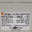 Used SMC PFA750-N02-27 Digital Flow Switch, NPN 12-24VDC, 5-50l/min, 0.5MPa, 4Pin M12