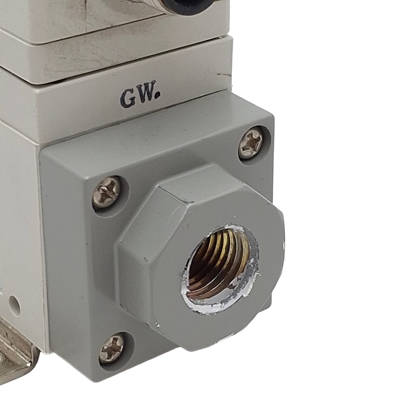 Used SMC PFA750-N02-27 Digital Flow Switch, NPN 12-24VDC, 5-50l/min, 0.5MPa, 4Pin M12