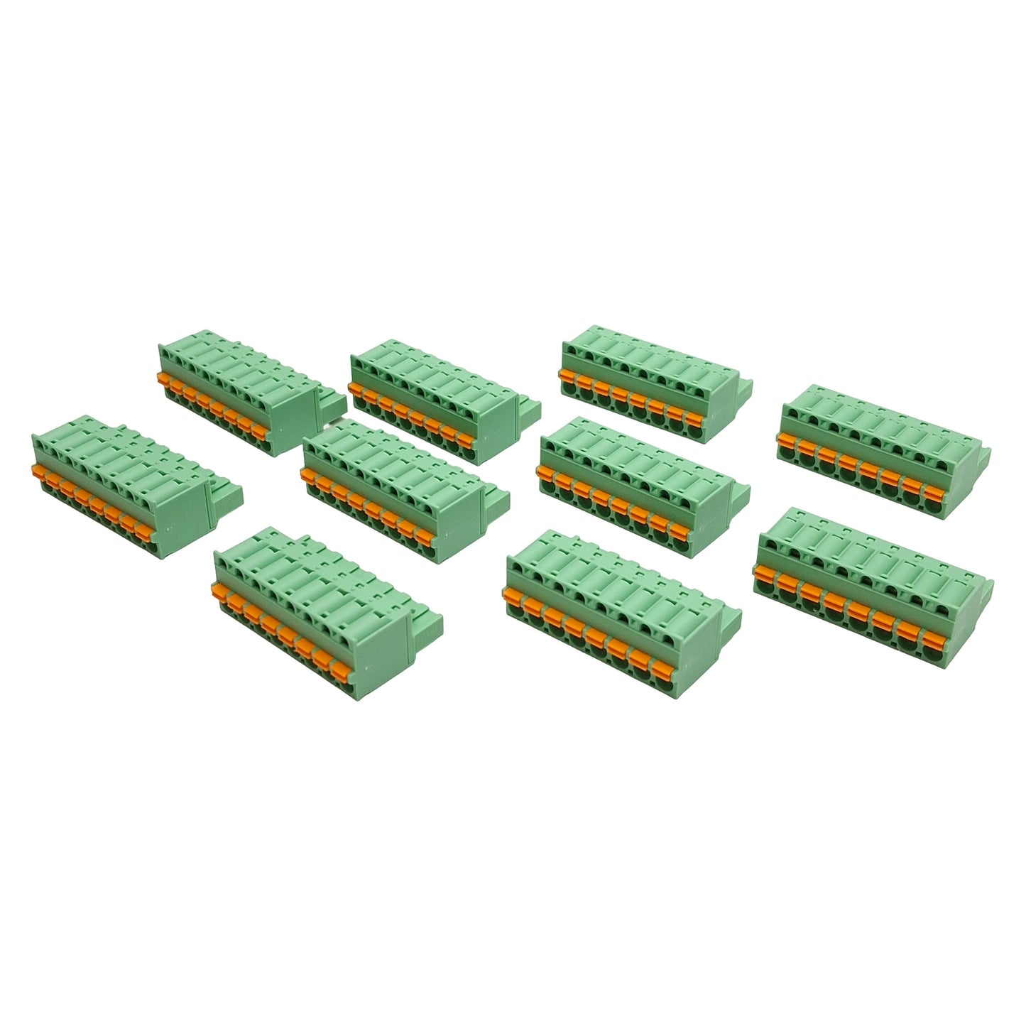 Used Lot of 10 Phoenix Contact 1873113 PCB COMBICON Connector, 8-Position, 12A 320V
