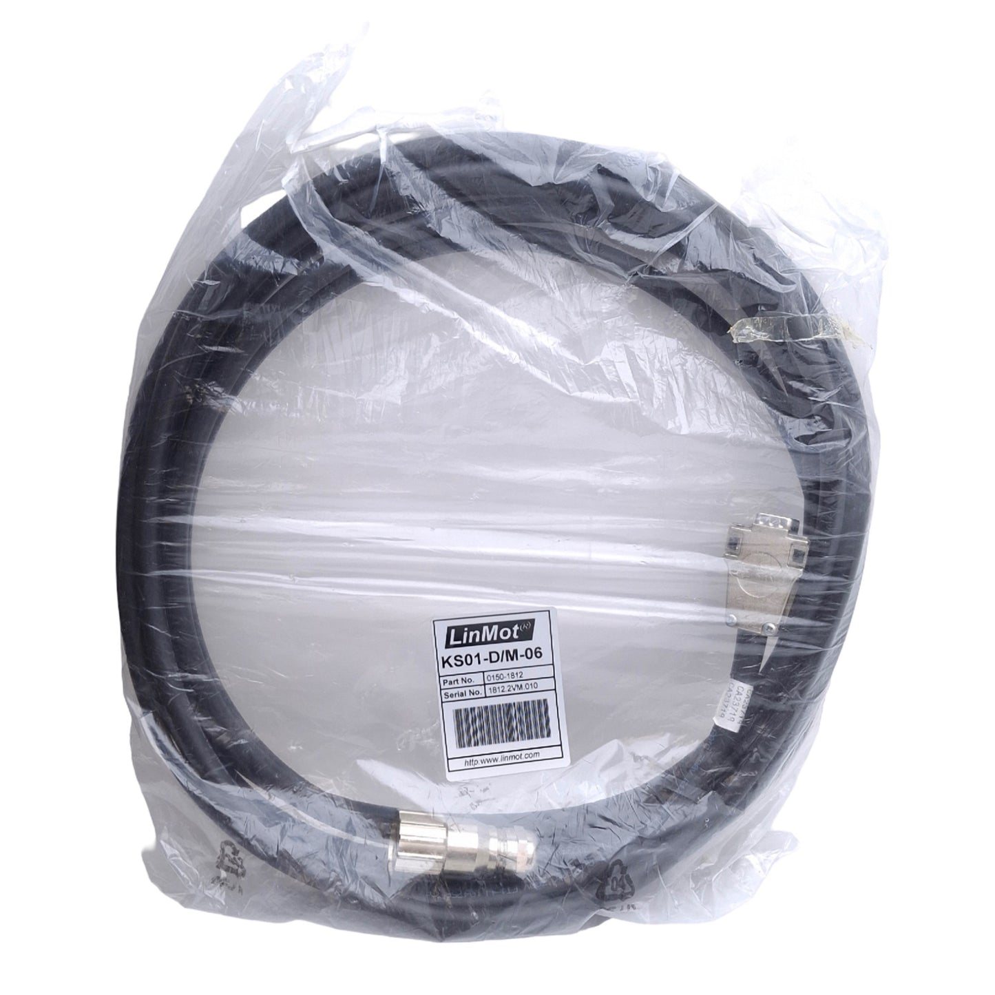New Linmot KS01-D/M-06 0150-1812 High Flex Trailing Chain Motor Cable, 6m Length