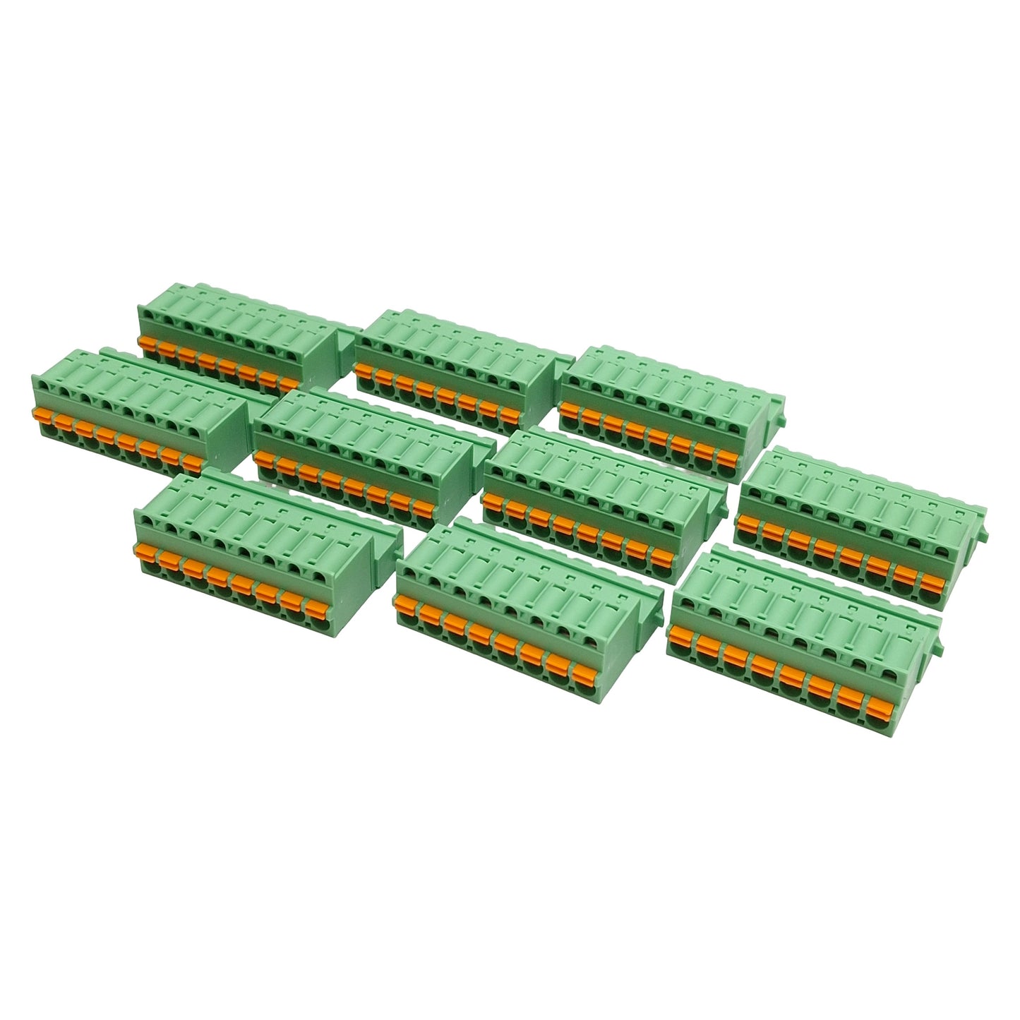 Used Lot of 10 Phoenix Contact 1925922 PCB COMBICON Connector, 8-Position, 12A 320V