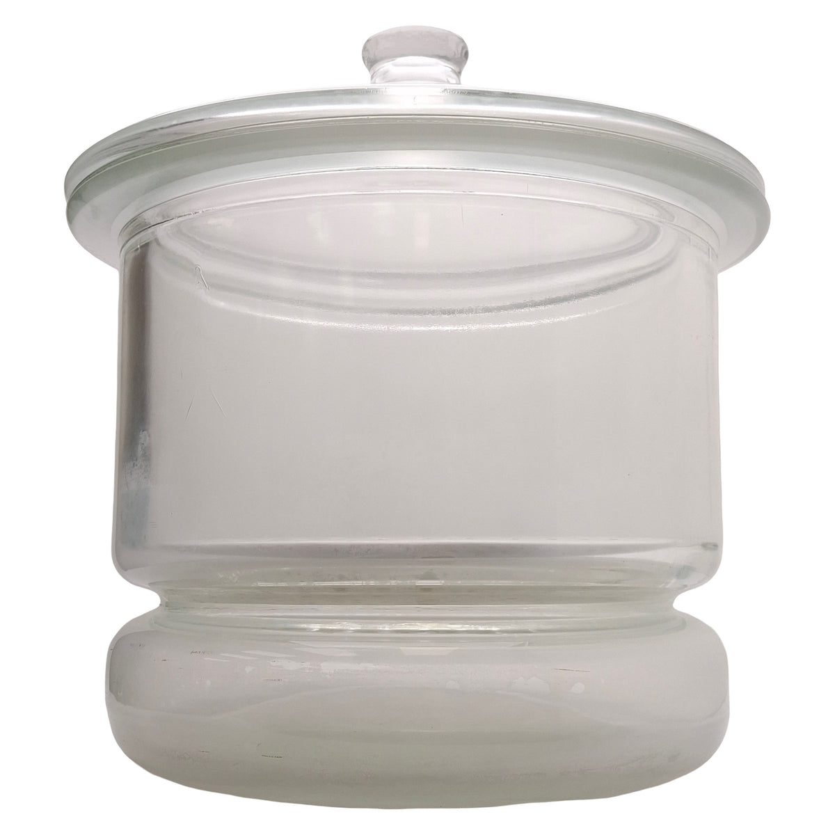 Fishner Glass Fisher Scientific 08-615B Glass Desiccator Jar w/ Porcelain Plate, ø25 ...