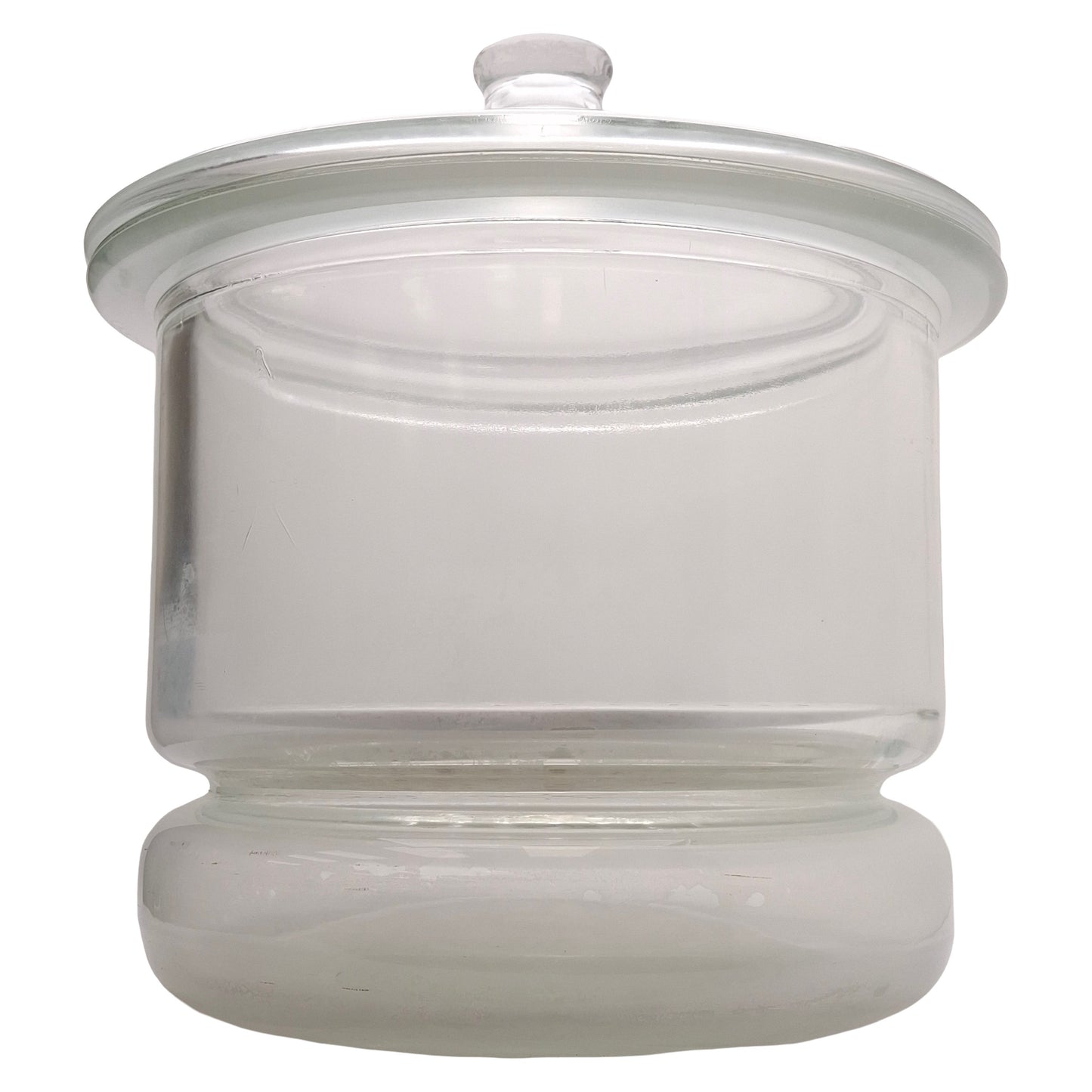 Used Fisher Scientific 08-615B Glass Desiccator Jar w/ Porcelain Plate, ø250mm ID