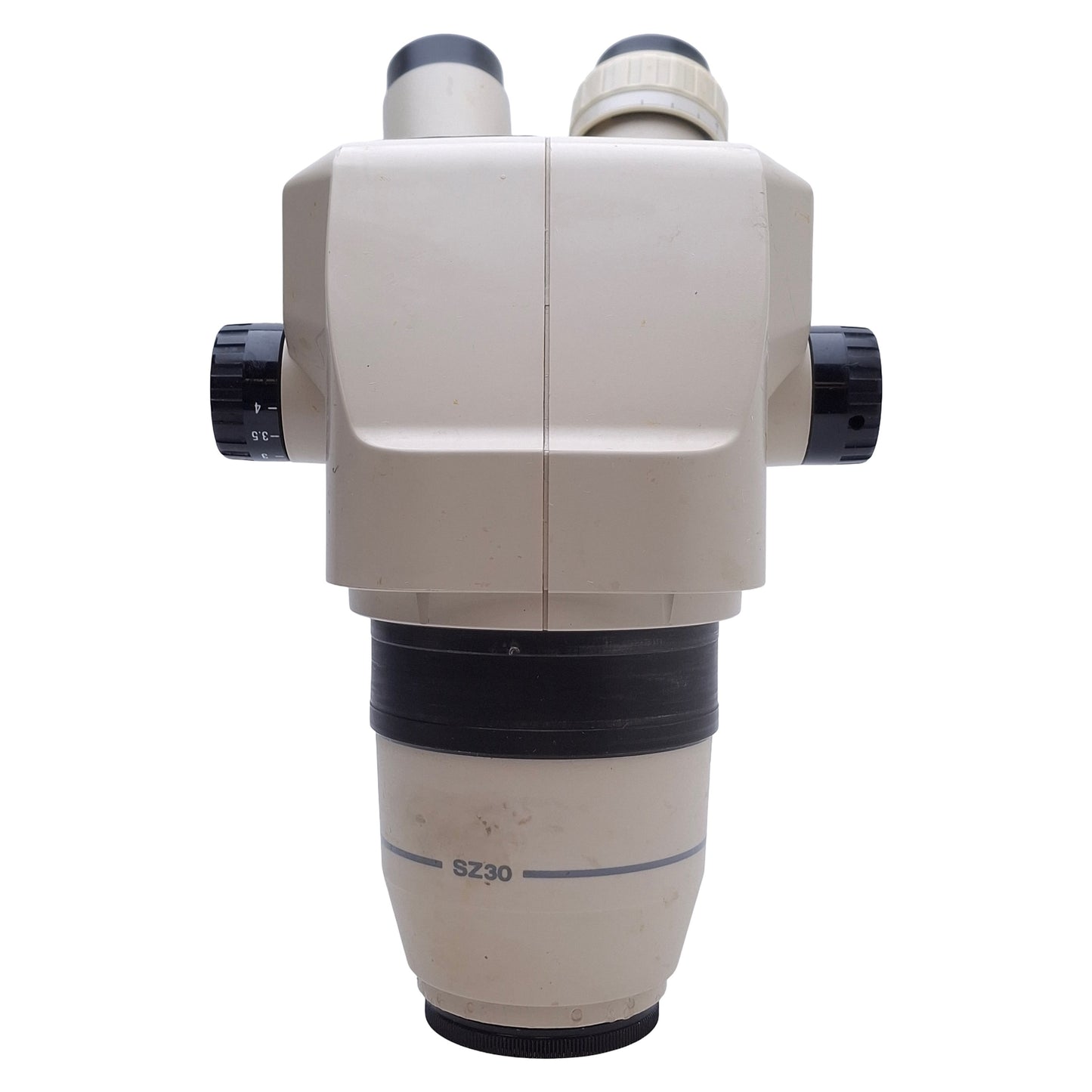 Used Olympus SZ3060 Stereo Microscope Head, Mag: 0.9x to 4x, Working Distance: 110mm